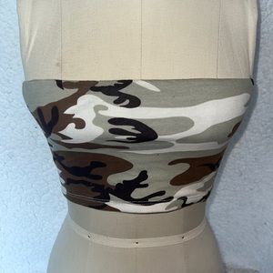 Camouflage tube top Size Medium